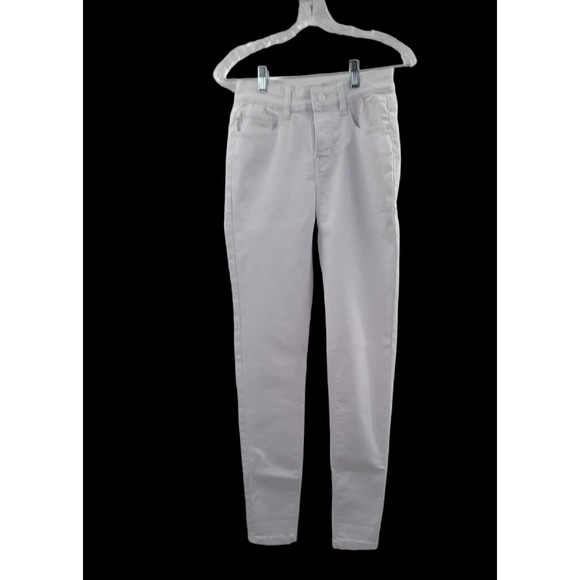 Blue Age Jeans Junior 5 High Rise White Contour Seams Tighter Longer Leaner Legs - Picture 1 of 5